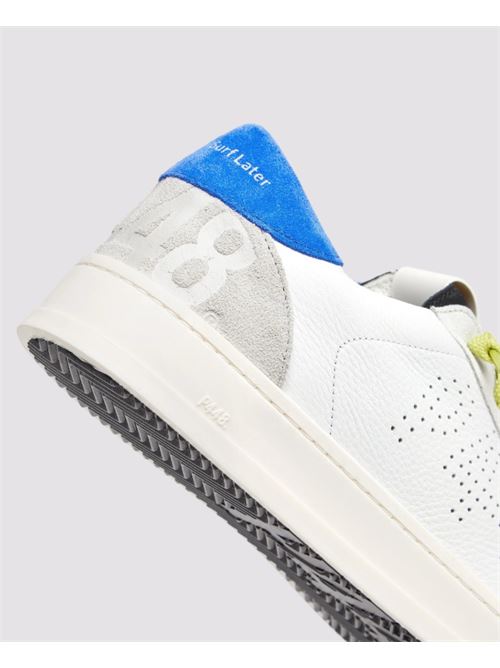 Blue neon sneakers P448 | JACK 130-M.NEON-WHI